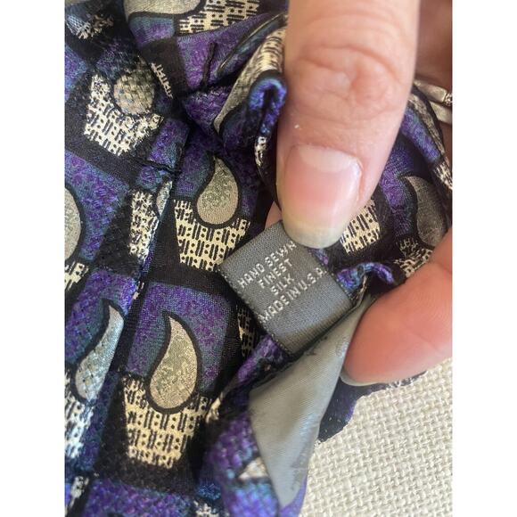 Robert‎ Talbott For Nordstrom All Silk Mens Pattern Neck Tie - Picture 4 of 4